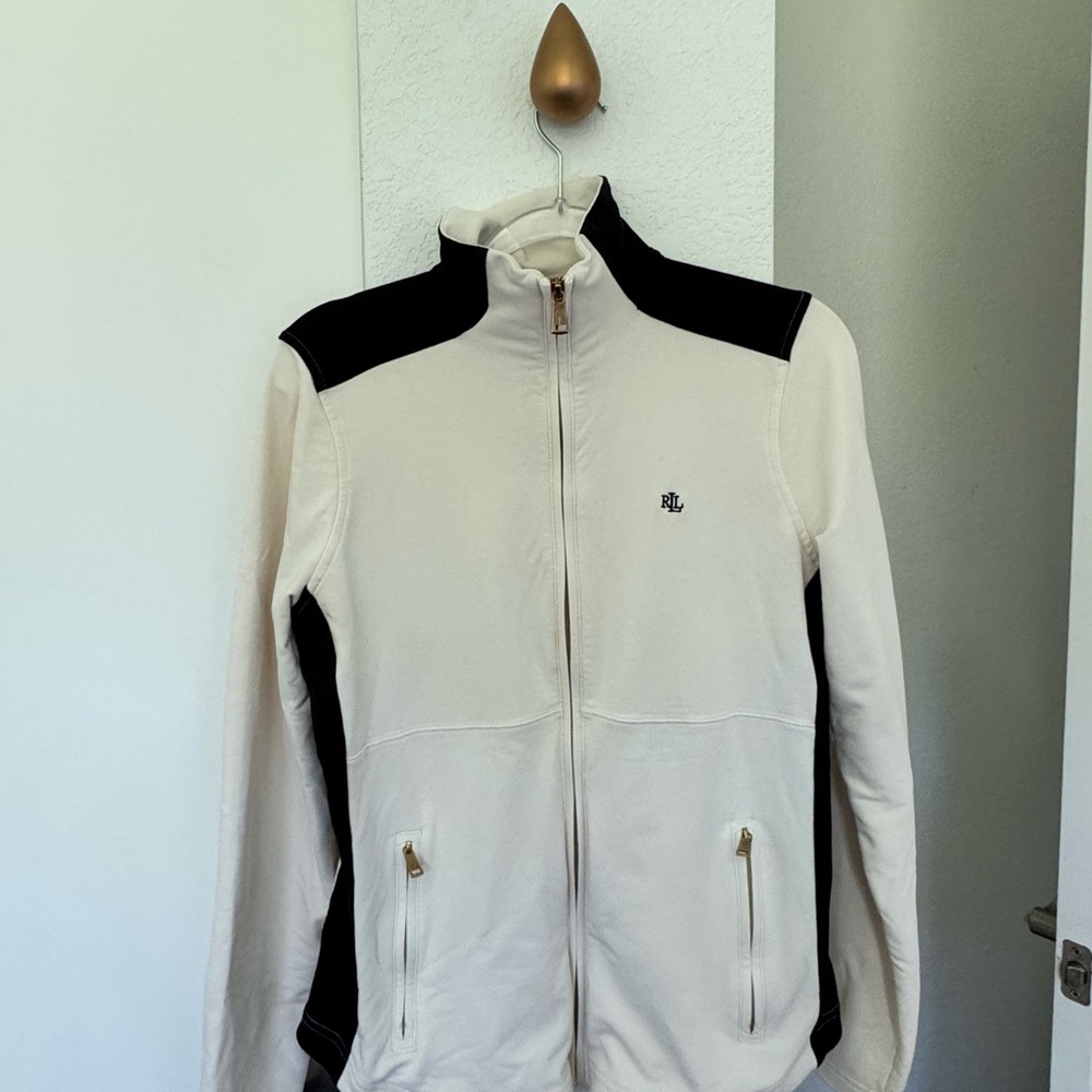 Ralph Lauren Cream and Black Lightweight Jacket